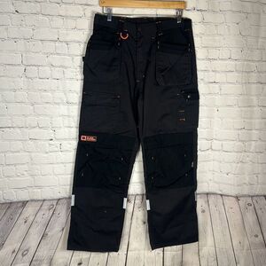 Black Hammer Mens Combat Work Cargo Pants Cordura Fabric Utility Knee Pad Pocket